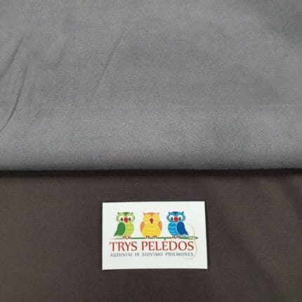 Zomšo imitacijos trikotažas Pilkas