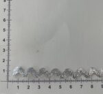 Dekoratyvinė ZIG ZAG juostelė, 3 mm sidabrinė blizgi