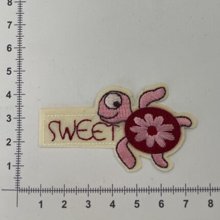 Prisiuvama Termoaplikacija Sweet vėžliukas rožinis