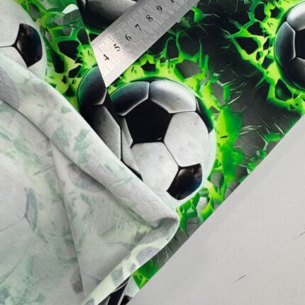 Jersio trikotažas su skaitmenine spauda Futbolo kamuolys