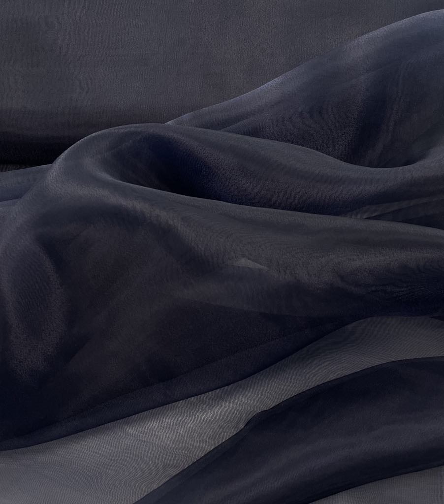 Organza Tamsiai mėlyna 48 Organza Tamsiai mėlyna 48