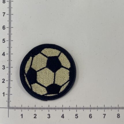 Prisiuvama Termoaplikacija Futbolo kamuolys Gelsvas — siuvimo aplikacijos | Trys Pelėdos