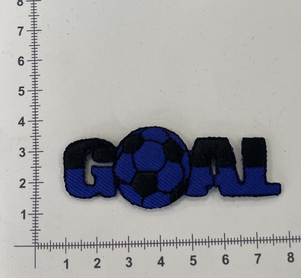 Prisiuvama Termoaplikacija Goal Prisiuvama Termoaplikacija Goal — siuvimo aplikacijos | Trys Pelėdos