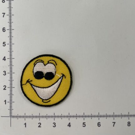 Prisiuvama Termoaplikacija Smile Geltonas — siuvimo aplikacijos | Trys Pelėdos