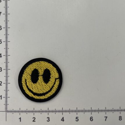 Prisiuvama Termoaplikacija Smile Geltonas — siuvimo aplikacijos | Trys Pelėdos