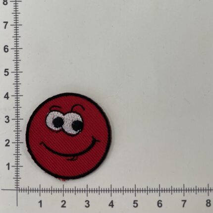 Prisiuvama Termoaplikacija Smile Raudonas — siuvimo aplikacijos | Trys Pelėdos