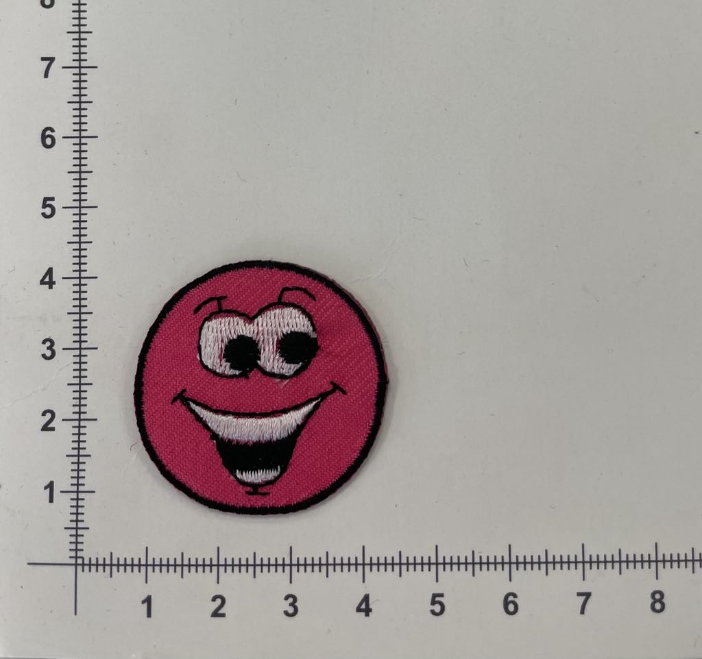Prisiuvama Termoaplikacija Smile Rožinis Prisiuvama Termoaplikacija Smile Rožinis — siuvimo aplikacijos | Trys Pelėdos