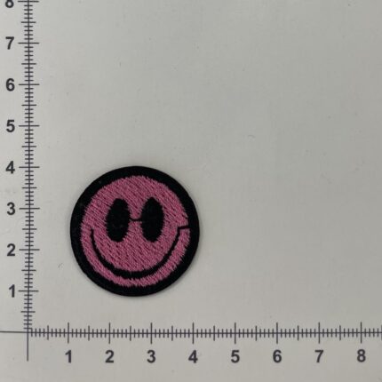 Prisiuvama Termoaplikacija Smile Rožinis — siuvimo aplikacijos | Trys Pelėdos
