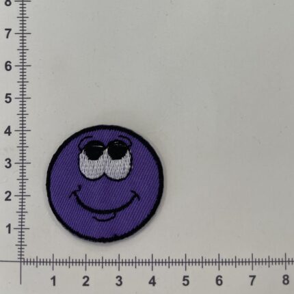 Prisiuvama Termoaplikacija Smile Violetinis — siuvimo aplikacijos | Trys Pelėdos