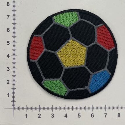 Prisiuvama Termoaplikacija Spalvotas Futbolo kamuolys — siuvimo aplikacijos | Trys Pelėdos