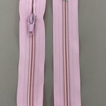 Spiralinis išsegamas užtrauktukas "Šviesiai rožinis", 45 cm