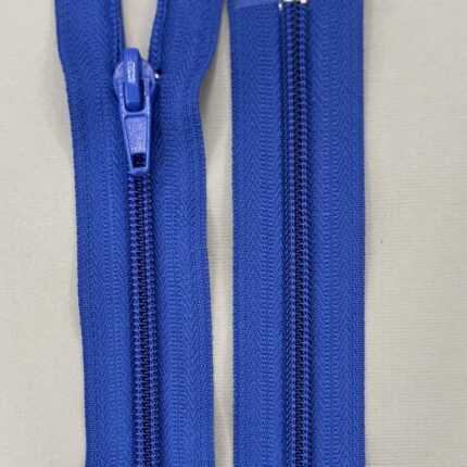 Spiralinis išsegamas užtrauktukas "Ryškiai mėlynas", 35 cm