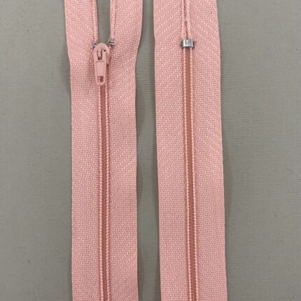 Spiralinis fiksuojamas užtrauktukas "Persikinis", 14 cm