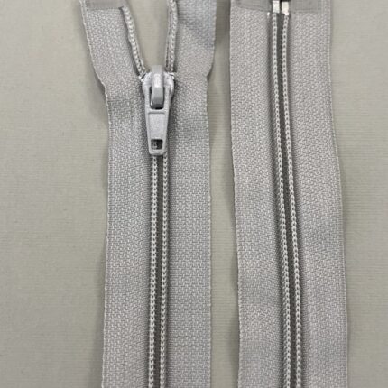 Spiralinis išsegamas užtrauktukas "Pilkšvas", 40 cm