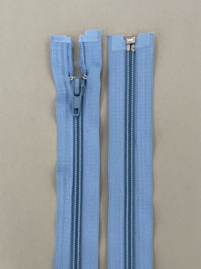 Spiralinis išsegamas užtrauktukas "Žydras", 55 cm
