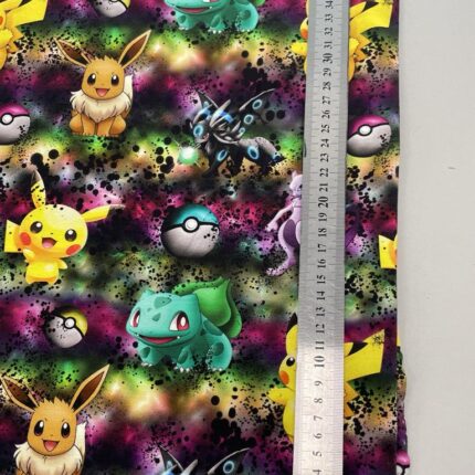 Jersio trikotažas su skaitmenine spauda Pokemonai