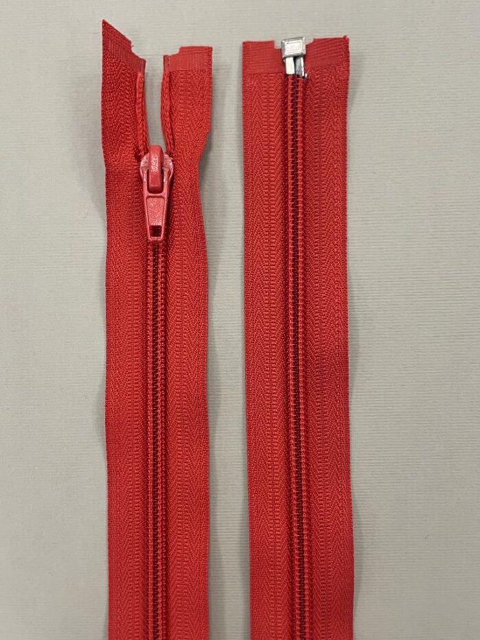 Spiralinis išsegamas užtrauktukas "Raudonas", 60 cm