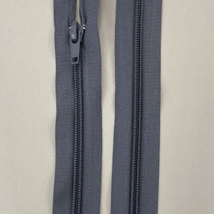 Spiralinis išsegamas užtrauktukas "Tamsiai pilkas", 35 cm