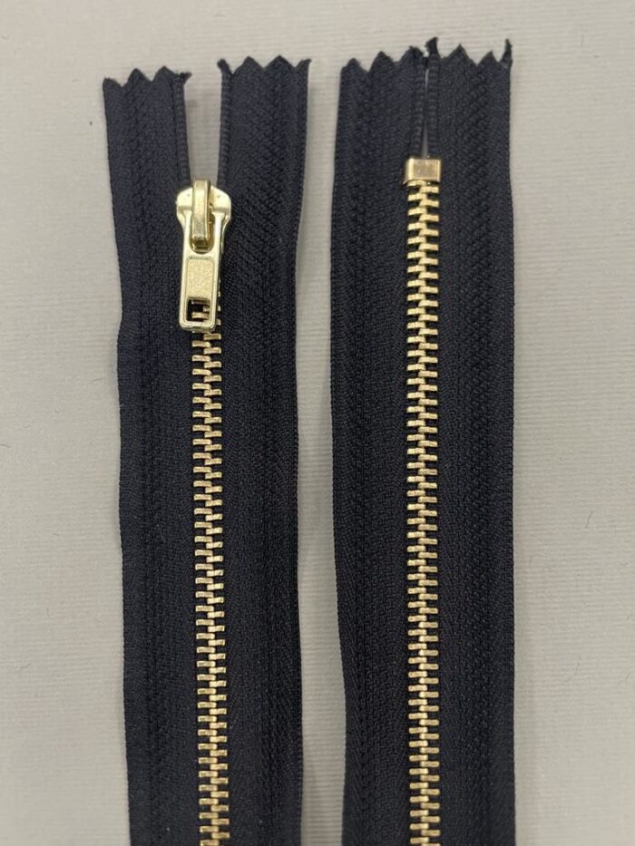 Metalinis užtrauktukas "Juodas", 16 cm