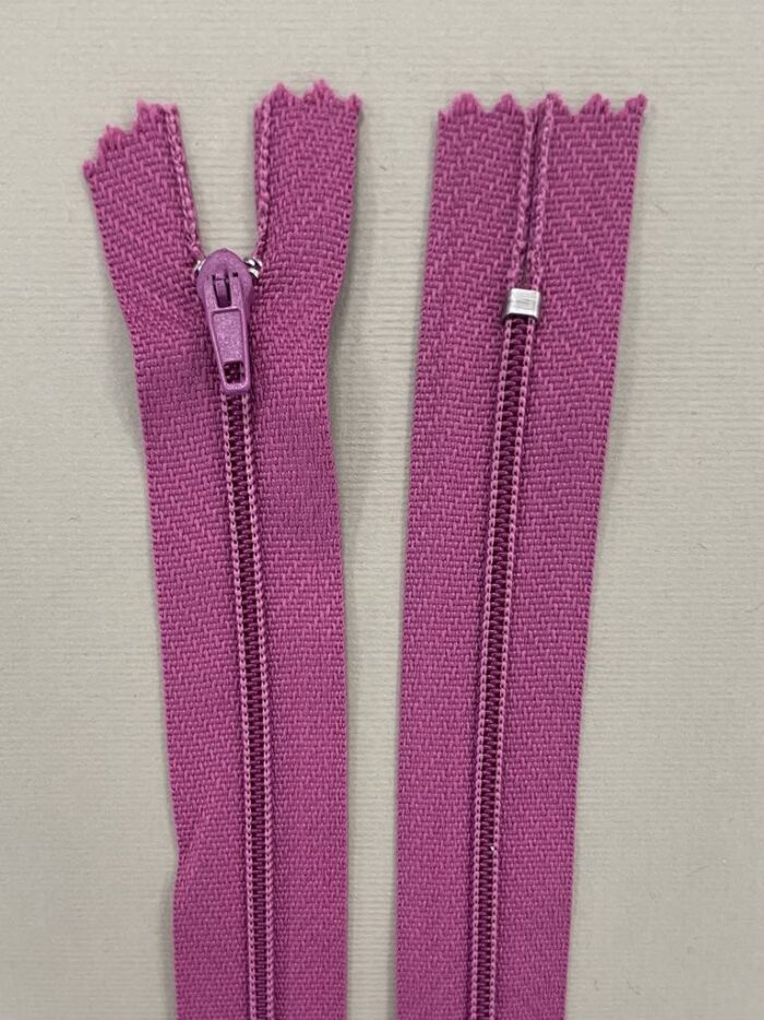 Spiralinis užtrauktukas "Tamsi pelenų rožė", 14 cm