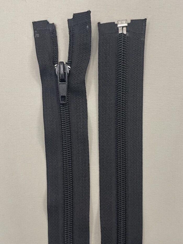 Spiralinis išsegamas užtrauktukas "Juodas", 25 cm