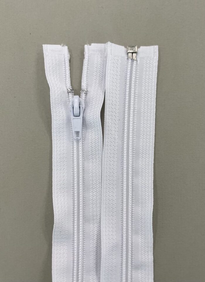 Spiralinis užtrauktukas "Baltas", 55 cm