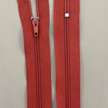 Spiralinis fiksuojamas užtrauktukas "Plytinis", 14 cm