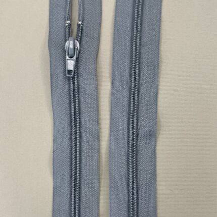 Spiralinis išsegamas užtrauktukas "Šviesiai pilkas", 30 cm