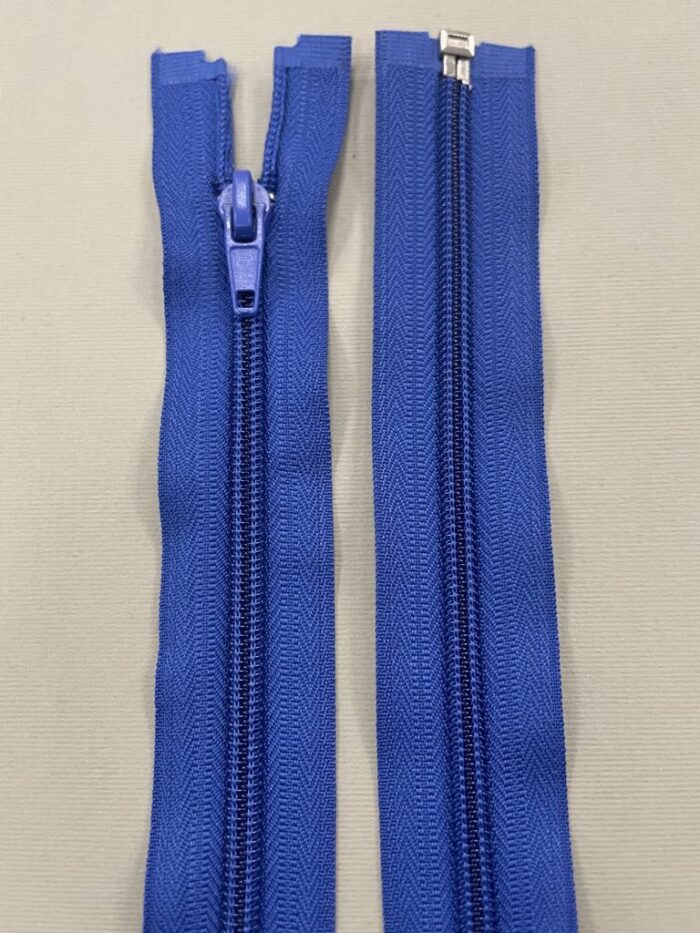 Spiralinis išsegamas užtrauktukas "Ryškiai mėlynas", 25 cm