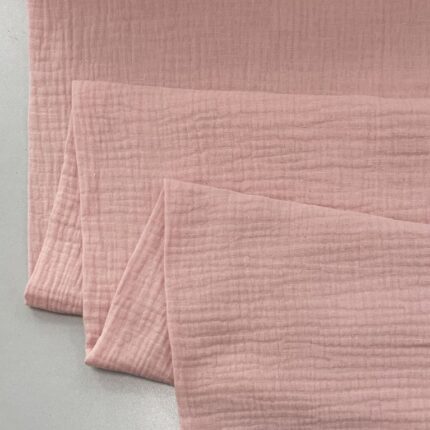 Medvilninis double gauze muslinas Persikinė