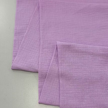 Medvilninis double gauze muslinas Šviesi alyvinė
