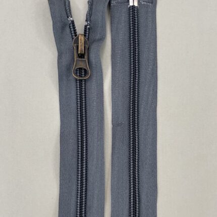 Spiralinis užtrauktukas "Pilkas", 55 cm