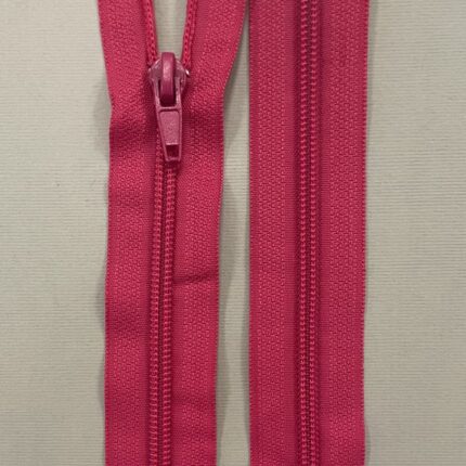 Spiralinis išsegamas užtrauktukas "Ryškiai rožinis", 25 cm