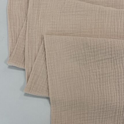 Medvilninis double gauze muslinas Nude