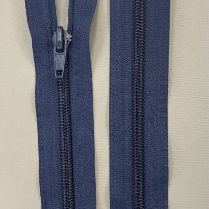 Spiralinis išsegamas užtrauktukas "Tamsiai mėlynas", 30 cm