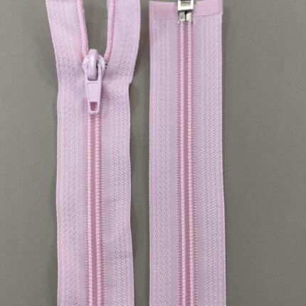 Spiralinis išsegamas užtrauktukas "Šviesiai rožinis", 30 cm