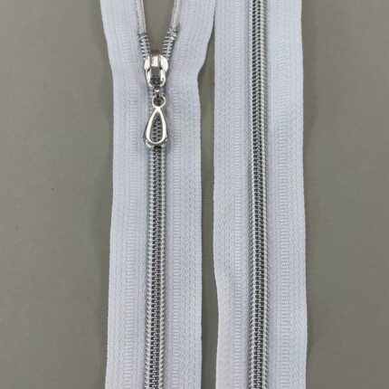 Spiralinis išsegamas užtrauktukas "Baltas", 40 cm