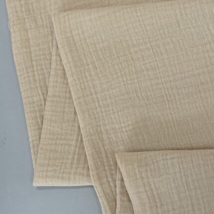 Medvilninis double gauze muslinas Gelsvas