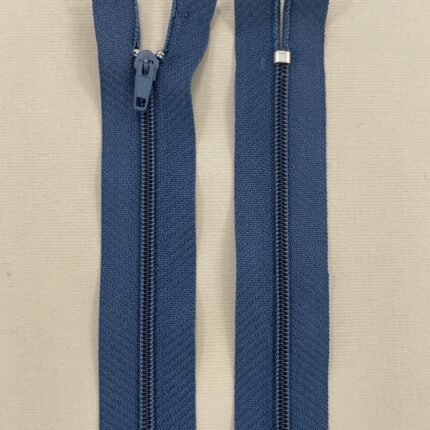 Spiralinis fiksuojamas užtrauktukas "Mėlynas", 14 cm