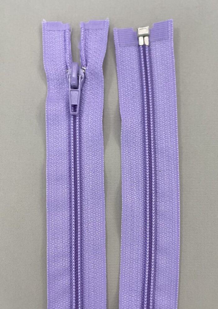 Spiralinis išsegamas užtrauktukas "Alyvinis", 60 cm