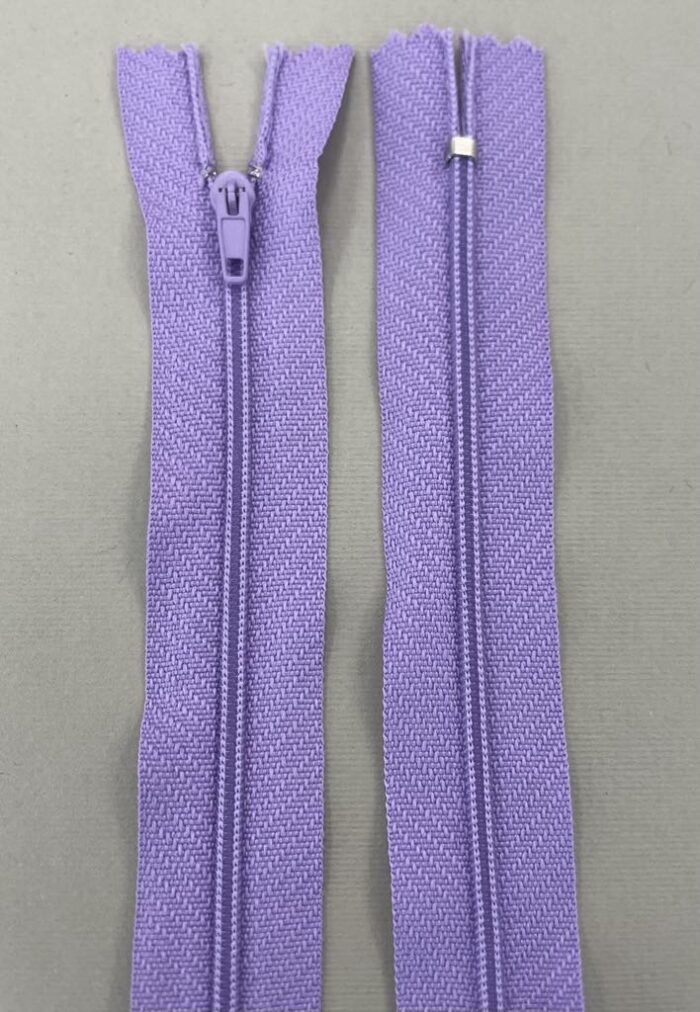 Spiralinis užtrauktukas "Alyvinis", 14 cm