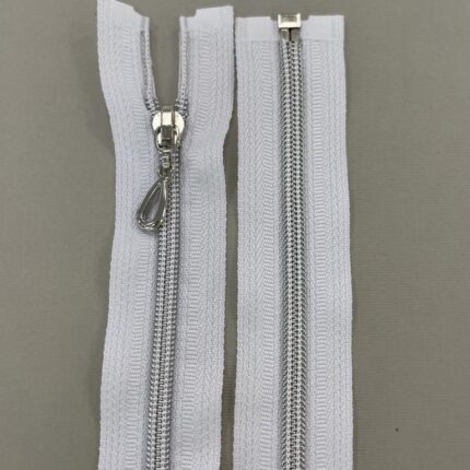 Spiralinis išsegamas užtrauktukas "Baltas", 65 cm — siuvimo užtrauktukai | Trys Pelėdos