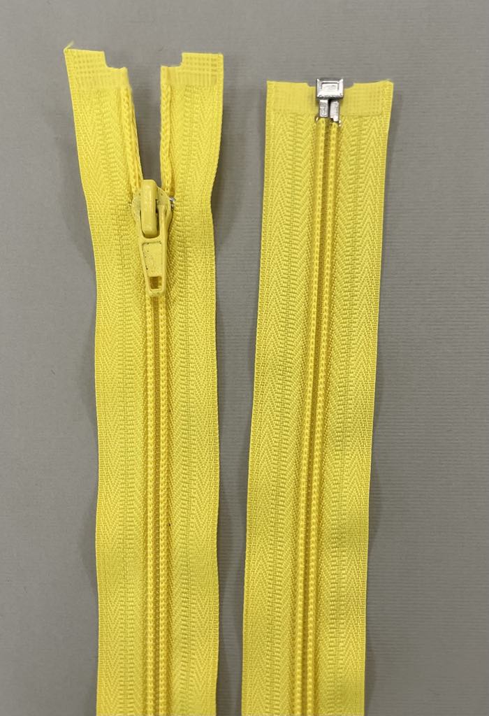 Spiralinis išsegamas užtrauktukas "Geltonas", 40cm — siuvimo užtrauktukai | Trys Pelėdos