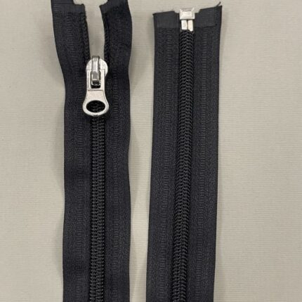 Spiralinis išsegamas užtrauktukas "Juodas" 45 cm — siuvimo užtrauktukai | Trys Pelėdos