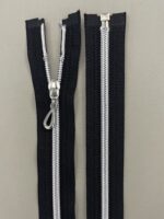 40 cm: Spiralinis išsegamas užtrauktukas "Juodas", 40 cm