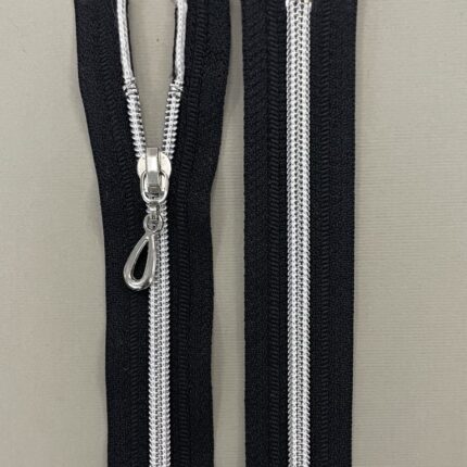 SSpiralinis išsegamas užtrauktukas "Juodas", 50 cm