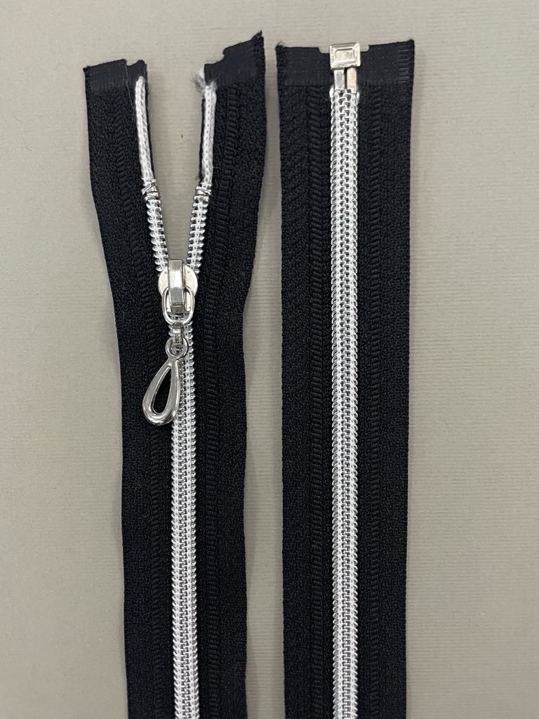 SSpiralinis išsegamas užtrauktukas "Juodas", 50 cm