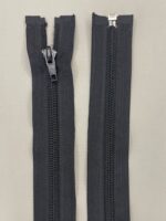 60 cm: Spiralinis išsegamas užtrauktukas "Juodas", 60 cm