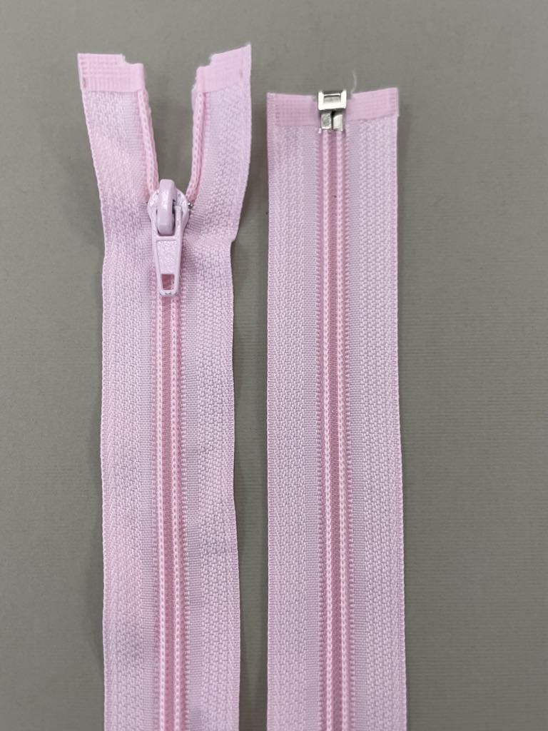 Spiralinis išsegamas užtrauktukas "Rožinis", 70 cm — siuvimo užtrauktukai | Trys Pelėdos