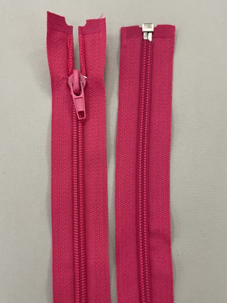 Spiralinis išsegamas užtrauktukas "Ryškiai rožinis", 65 cm — siuvimo užtrauktukai | Trys Pelėdos